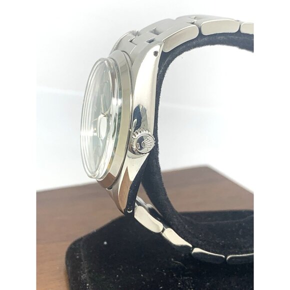 Rolex OysterDate Men's Watch 6694 Swiss Mechanical 70S Stella Green Lacquer Dial - Picture 3 of 16